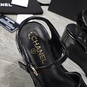 Chanel Black Lambskin Sandals  - 2