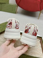 Dior Red Floral Print Trainer  - 4