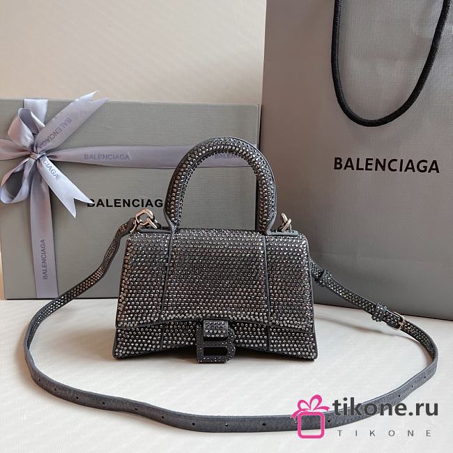 Balenciaga Hourglass XS Crystal Bag - 19x13x8cm - 1