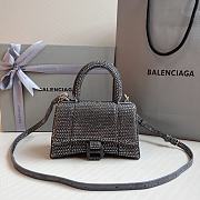 Balenciaga Hourglass XS Crystal Bag - 19x13x8cm - 1