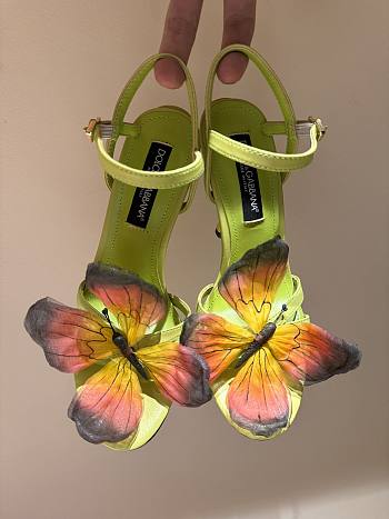 Dolce&Gabbana Green Butterfly High Heels