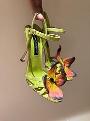 Dolce&Gabbana Green Butterfly High Heels - 2