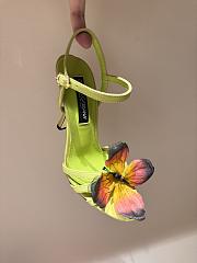 Dolce&Gabbana Green Butterfly High Heels - 3