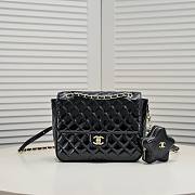 Chanel Mini Flap Bag & Star Coin Purse Black 23cm - 1