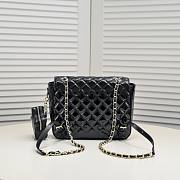 Chanel Mini Flap Bag & Star Coin Purse Black 23cm - 5