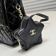 Chanel Mini Flap Bag & Star Coin Purse Black 23cm - 4