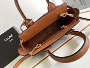 Celine Conti Bag In Brown Leather - 26x21x11cm - 3