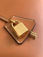 Celine Conti Bag In Brown Leather - 26x21x11cm - 4