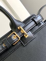 Celine Conti Bag In Black Leather - 26x21x11cm - 4