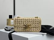 Celine Triomphe In Raffia Natural  - 20.5x10.5x4cm - 1