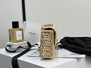 Celine Triomphe In Raffia Natural  - 20.5x10.5x4cm - 2