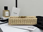 Celine Triomphe In Raffia Natural  - 20.5x10.5x4cm - 3