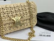 Celine Triomphe In Raffia Natural  - 20.5x10.5x4cm - 5