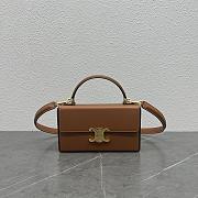 Celine Box Triomphe In Natural Calfskin-Tan - 23×5×13.5cm - 1