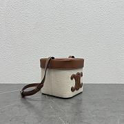 Celine Medium Box Triomphe In Natural Calfskin 16cm - 3