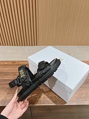 Dior Black Lambskin Sandals - 4