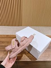 Dior Pink Lambskin Sandals - 3