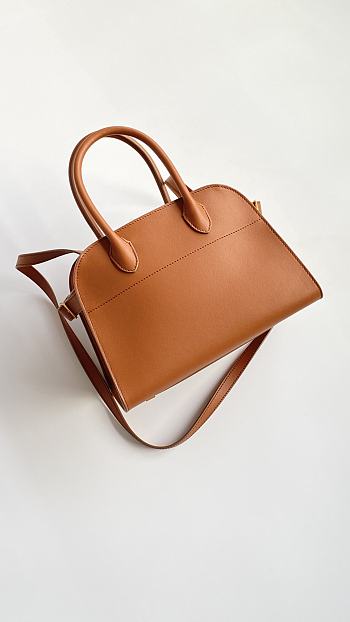 The Row Margau 10 Brown Leather Bag - 25x20x17cm