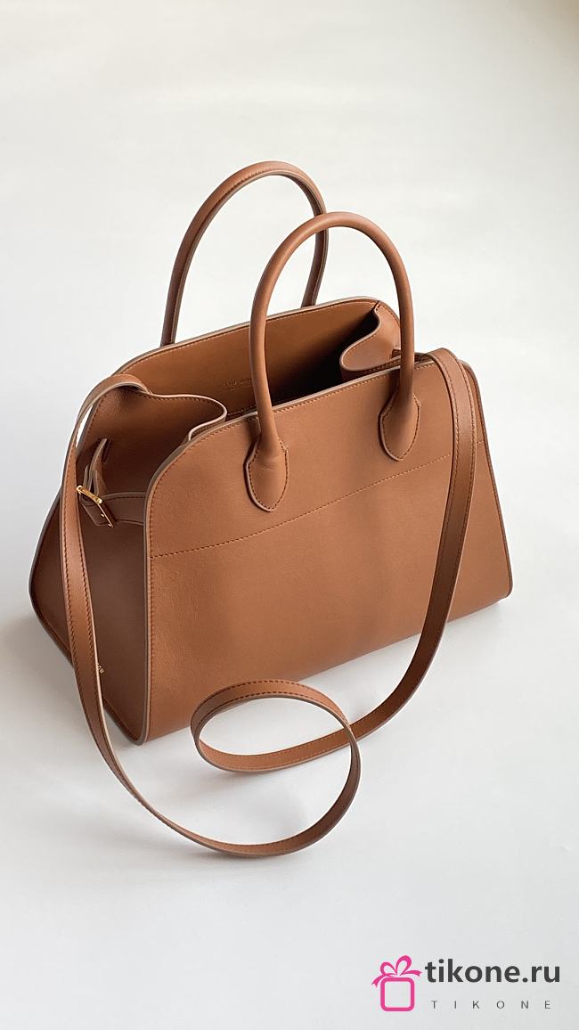 The Row Margau 15 Brown Leather Bag - 39.5x29x23cm - 1