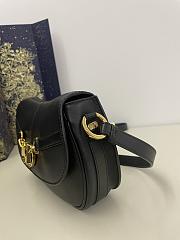 Dior Small CD Besace Bag Black Calfskin - 24x6x13cm - 3