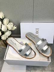 Dior SS24 Silver Slippers - 2