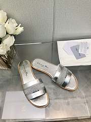 Dior SS24 Silver Slippers - 4