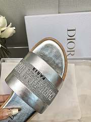 Dior SS24 Silver Slippers - 5