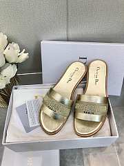 Dior SS24 Gold Slippers  - 1