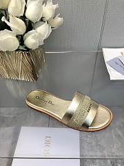 Dior SS24 Gold Slippers  - 5