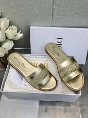 Dior SS24 Gold Slippers  - 4