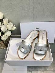 Dior SS24 Silver Slippers - 1