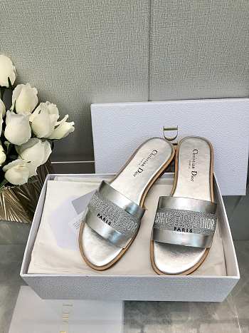Dior SS24 Silver Slippers