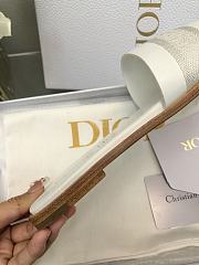 Dior SS24 White Slippers - 5