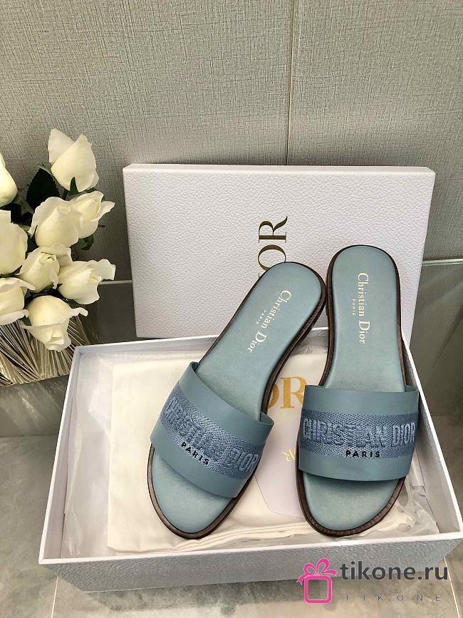 Dior SS24 Blue Slippers - 1
