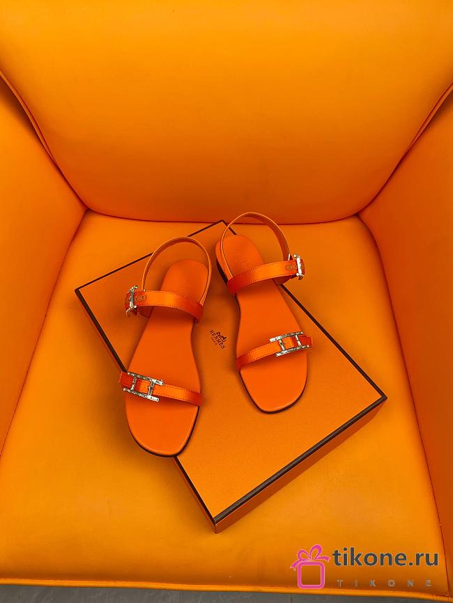 Hermes SS24 Orange Sandals - 1