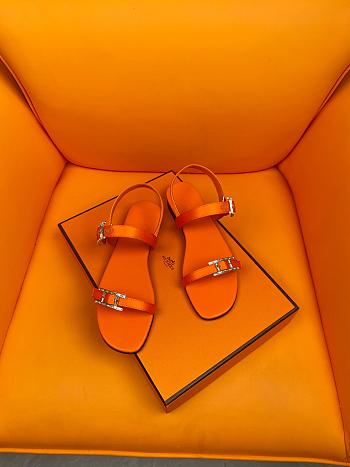 Hermes SS24 Orange Sandals