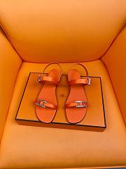 Hermes SS24 Orange Sandals - 4