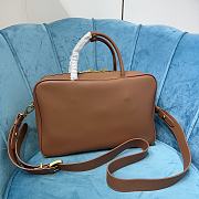 Miumiu Arcadie In Brown Leather Bag - 34x23x11cm - 3