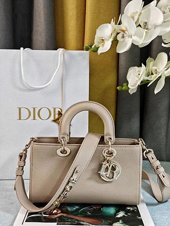 Dior Lady D-Sire My ABCDior In Beige Leather - 26x15x8cm