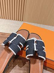 Hermes Oran Sandal 2024 Denim Black  - 4