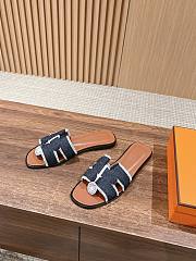 Hermes Oran Sandal 2024 Denim Black  - 5