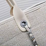 Chanel Deauville White Tote 38cm - 2