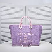 Chanel Deauville Violet Tote 38cm - 1