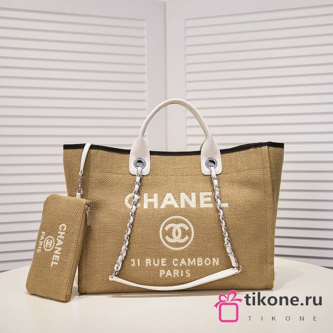 Chanel Deauville Natural Tote 38cm - 1