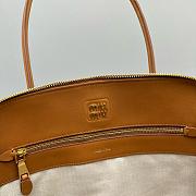 Miumiu Cognac Leather Bag - 39x17x28cm - 4