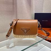 Prada Raffia Handbag - 20x15x6.5cm - 1