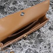 Bottega Veneta Long Clutch Bag In Brown - 31x13x3cm - 4
