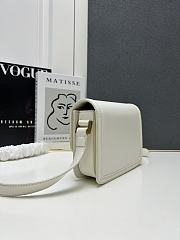 YSL Small Solferino White Leather Crossbody Bag 20cm - 4