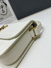 YSL Small Solferino White Leather Crossbody Bag 20cm - 3