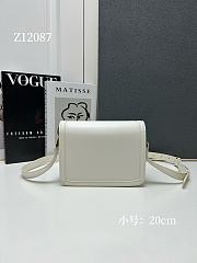 YSL Small Solferino White Leather Crossbody Bag 20cm - 2